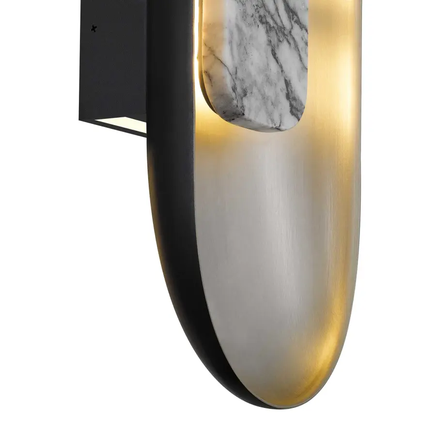 Elegant Marble & Metal Sconce with ADA Compliance - Image 8