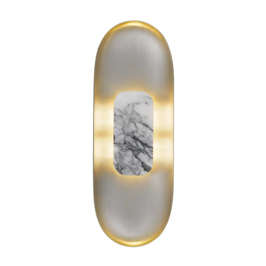Elegant Marble & Metal Sconce with ADA Compliance - Image 9