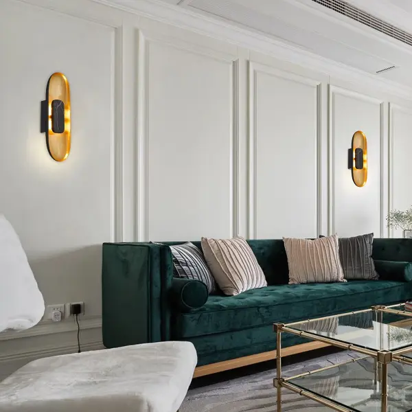 Elegant Marble & Metal Sconce with ADA Compliance - Image 10