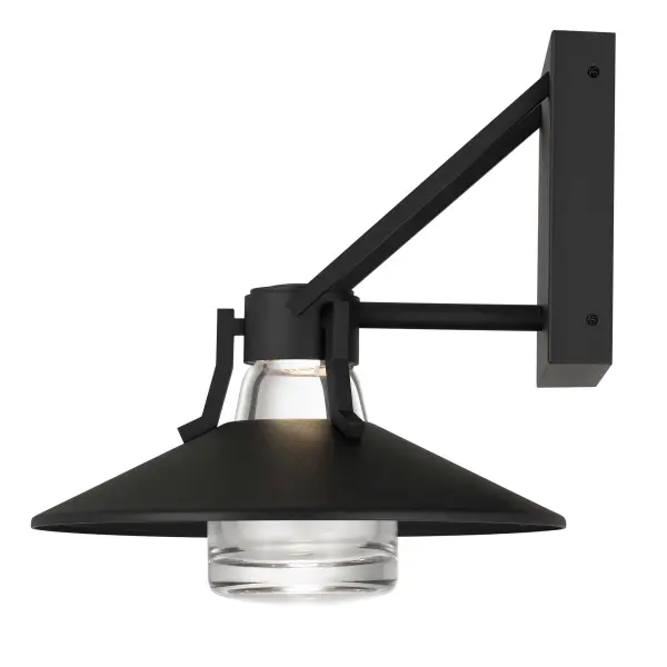 The Radiant outdoor wall sconce combines thick-walled artisan glass with modern LED technology. Wet location rated with 3-CCT dimmable control for customizable light color, it delivers both exceptional craftsmanship and functional versatility. - alternate view