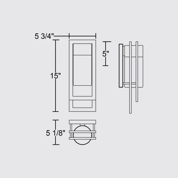 2 Step 15" Outdoor LED Wall Sconce - Image 8