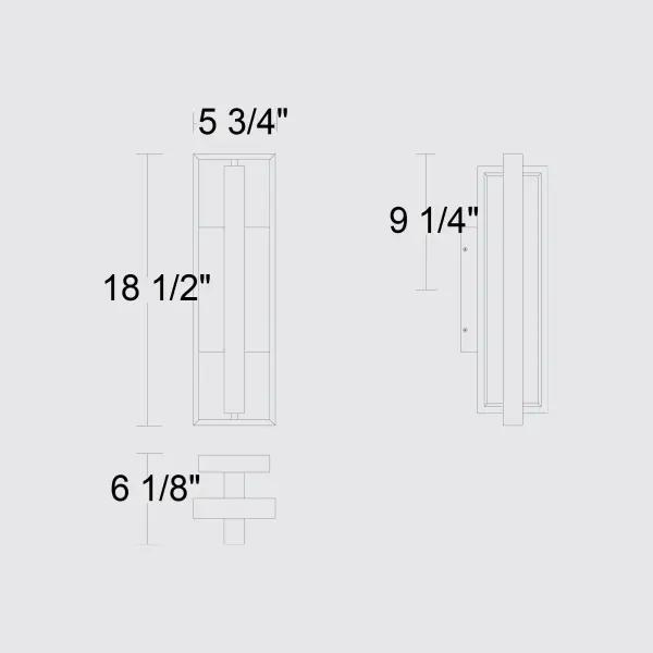 In & Out 18.5" Outdoor Wall Sconce - Image 6
