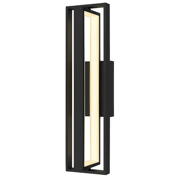 The In & Out Wall Sconce combines modern geometric design with versatile wet-location performance. Its intersecting rectangular forms create striking visual interest while delivering reliable ambient lighting for both residential and commercial applications.