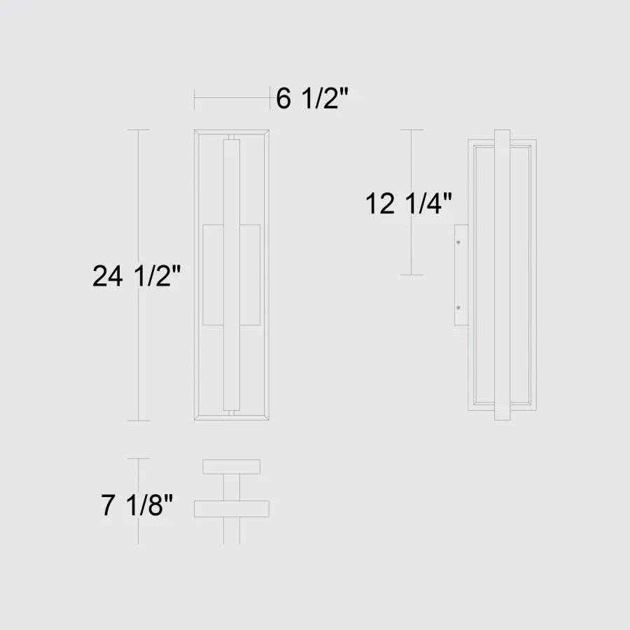 In & Out 24.5" Outdoor Wall Sconce - Image 7
