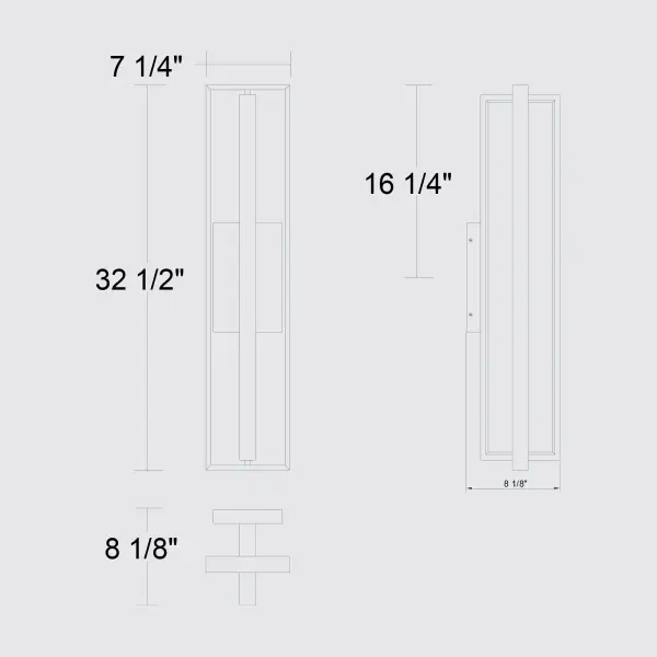 In & Out 32.5" Outdoor Wall Sconce - Image 7