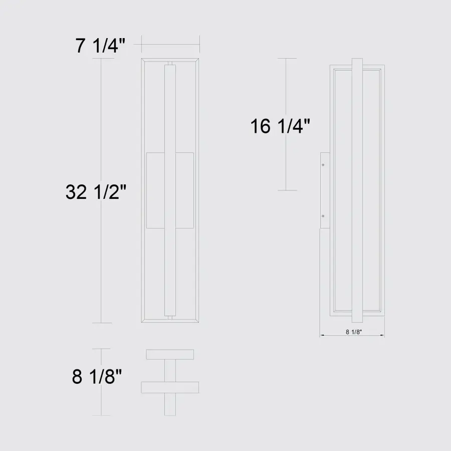 In & Out 32.5" Outdoor Wall Sconce - Image 7