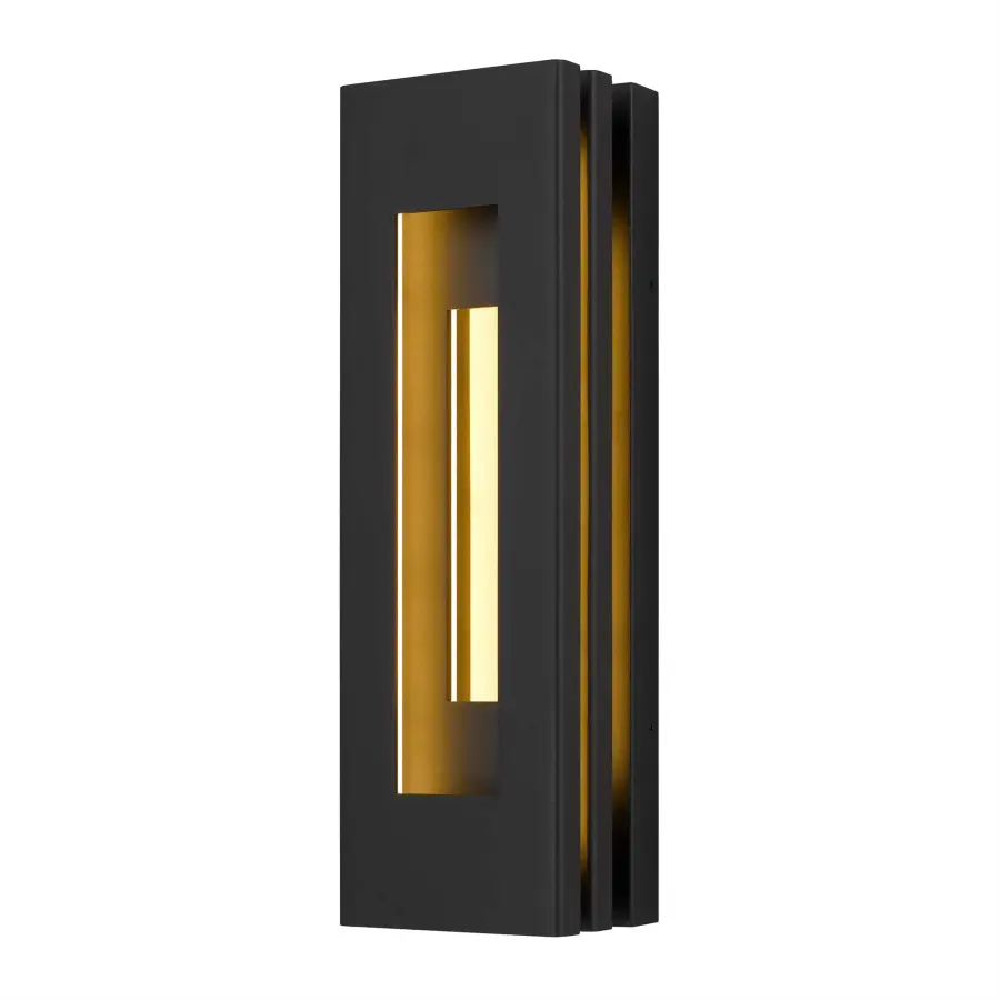 Sophisticated Layered Design with Warm Brass Accent for Indoor/Outdoor Use - Image 1