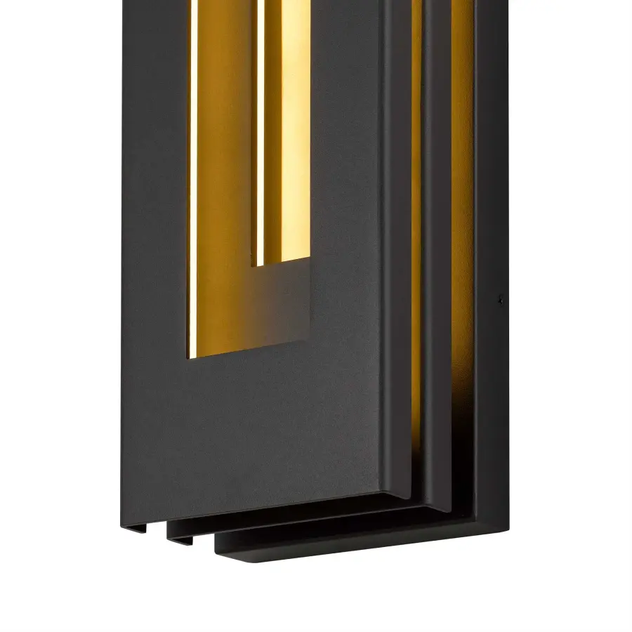 Sophisticated Layered Design with Warm Brass Accent for Indoor/Outdoor Use - Image 4