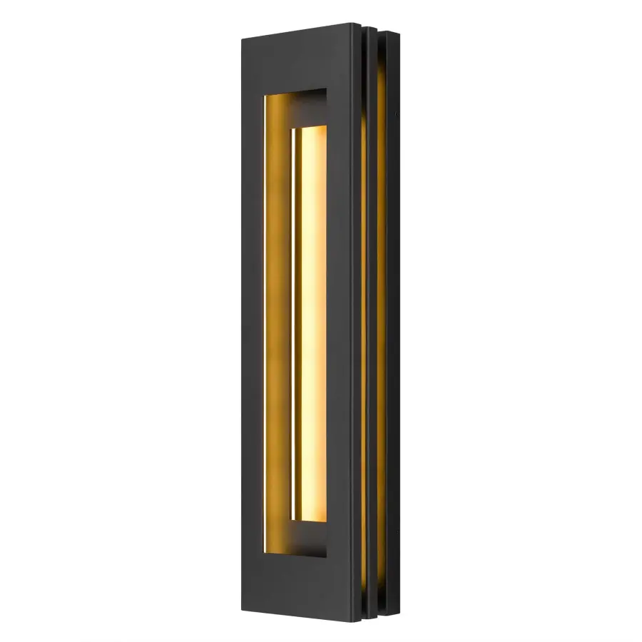 Sophisticated Outdoor Wall Sconce with Layered Light Design - Image 1