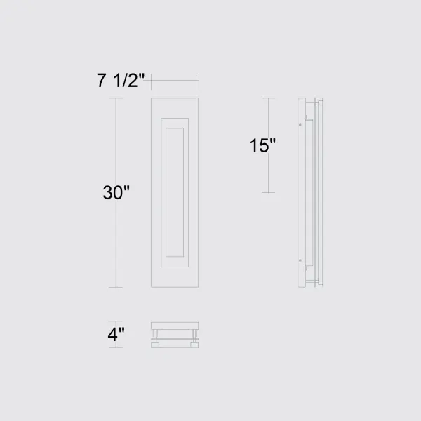 Sophisticated Outdoor Wall Sconce with Layered Light Design - Image 8