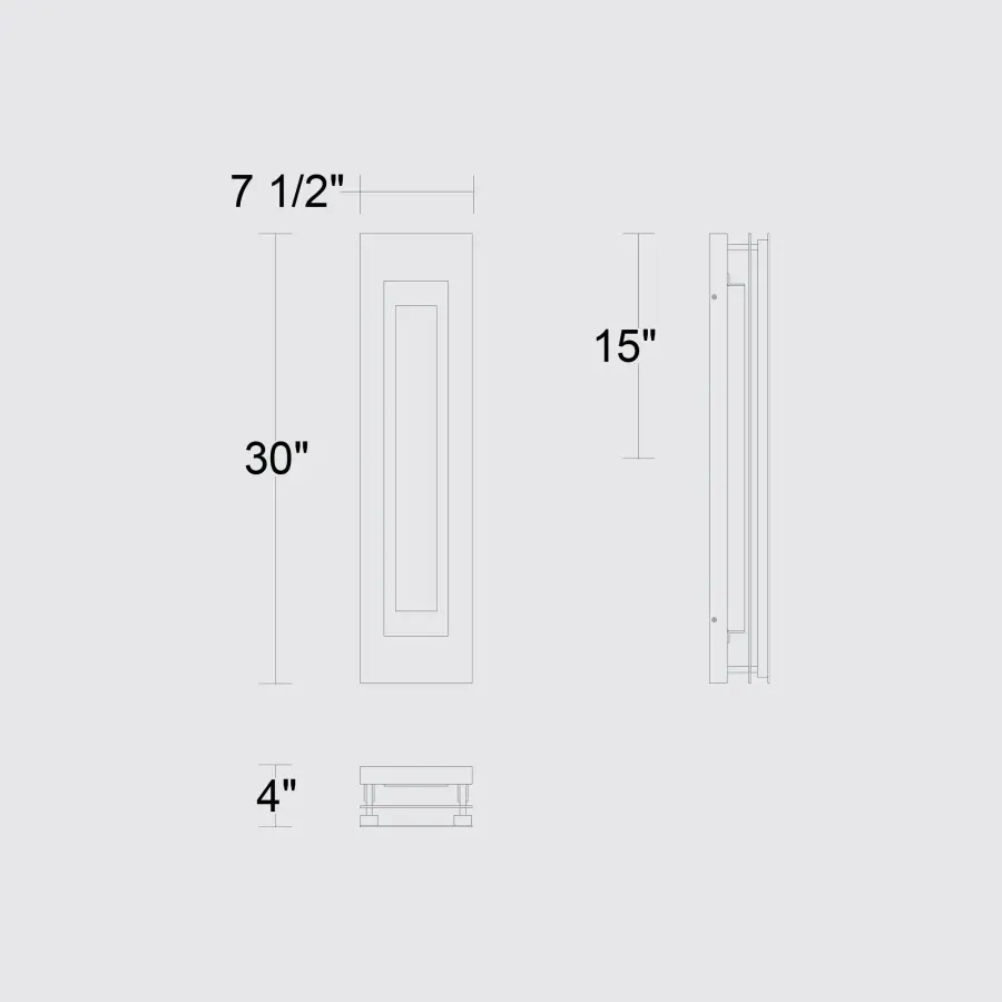 Sophisticated Outdoor Wall Sconce with Layered Light Design - Image 8