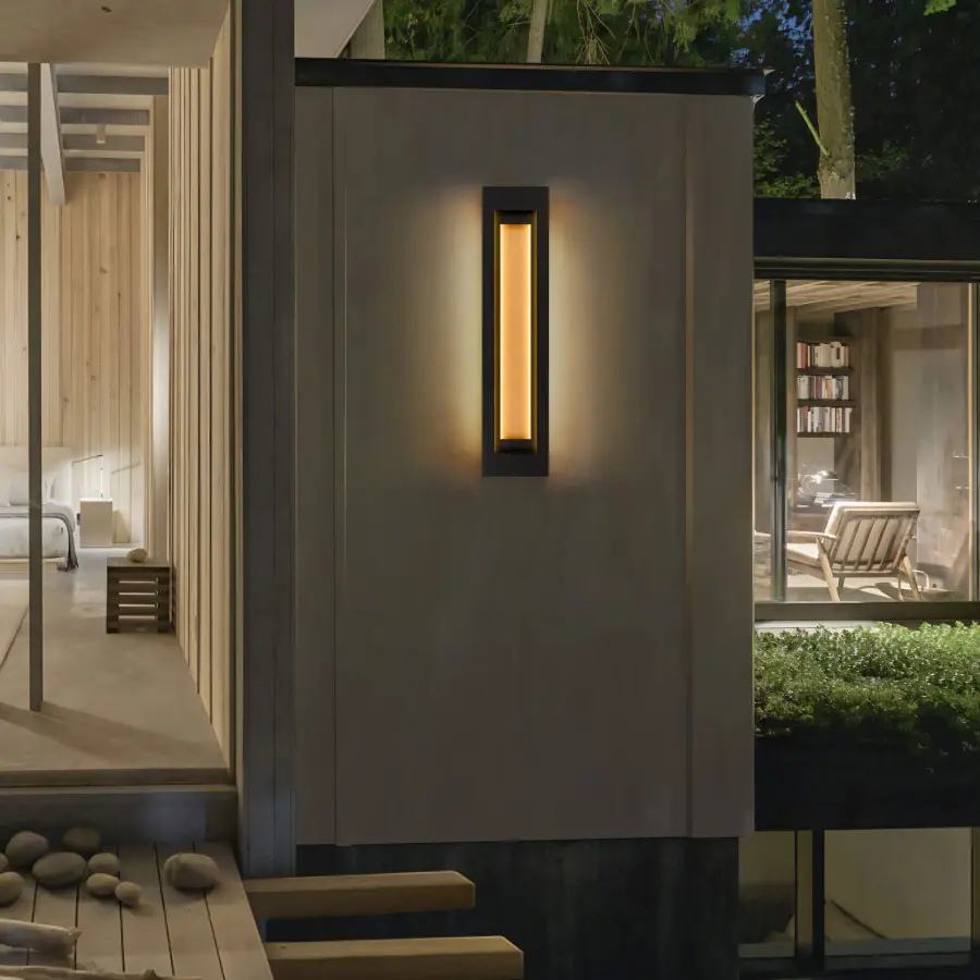 Striking Architectural Wall Sconce with Layered Light Design - Image 2