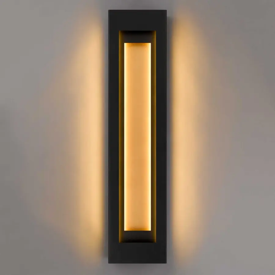 Striking Architectural Wall Sconce with Layered Light Design - Image 3