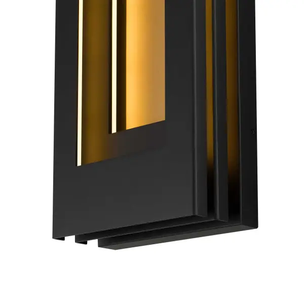 Striking Architectural Wall Sconce with Layered Light Design - Image 4