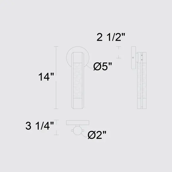 Tig 14" Outdoor Wall Sconce - Image 7