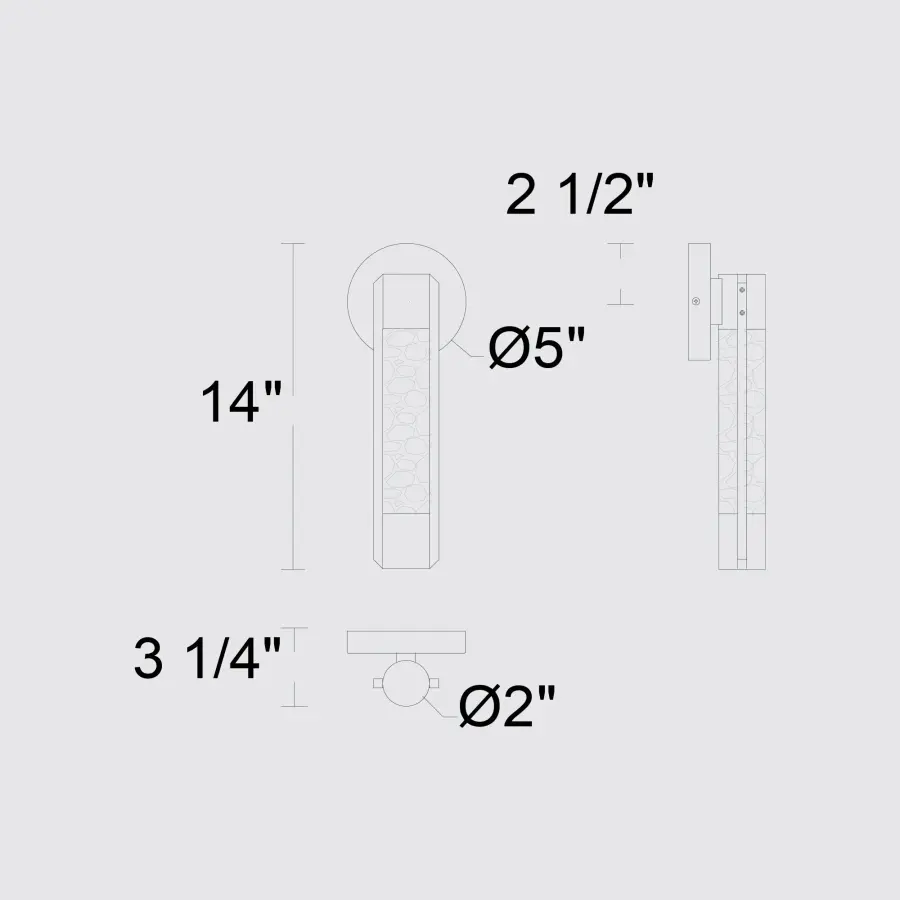 Tig 14" Outdoor Wall Sconce - Image 7