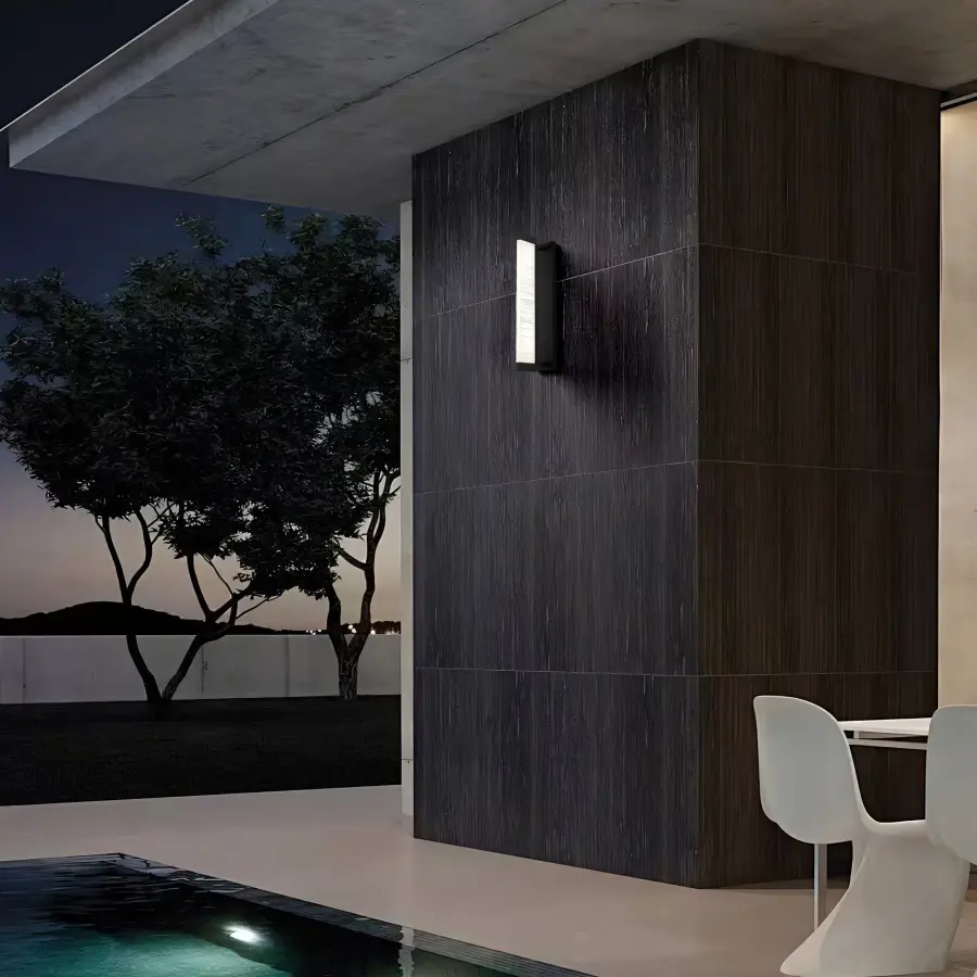 Striking Textured Glass Sconce with Customizable Lighting - Image 2