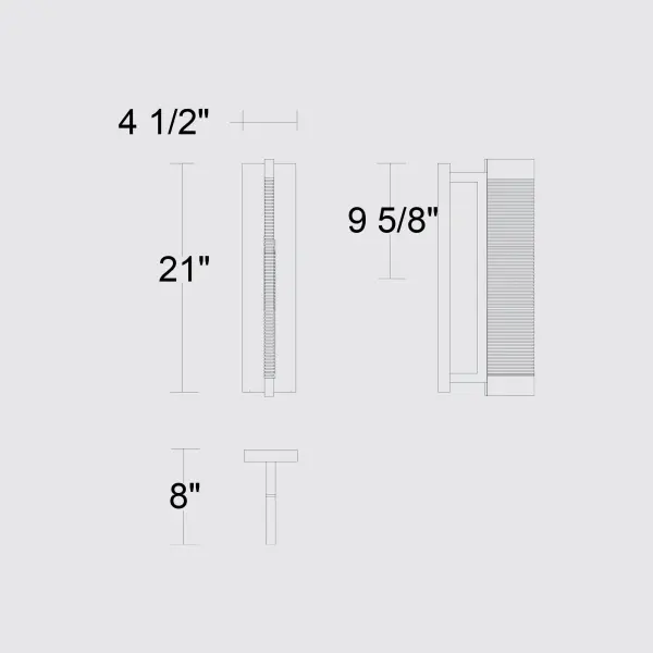 Striking Textured Glass Sconce with Customizable Lighting - Image 7