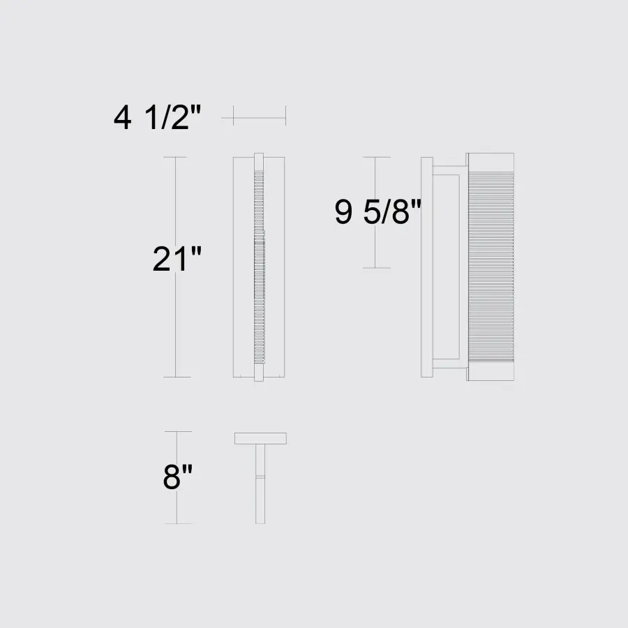 Striking Textured Glass Sconce with Customizable Lighting - Image 7