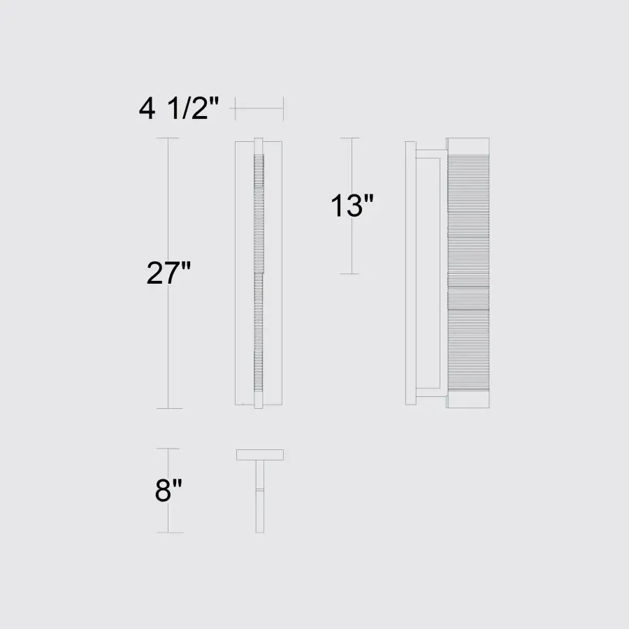 Striking Textured Glass Sconce with Customizable Lighting - Image 6