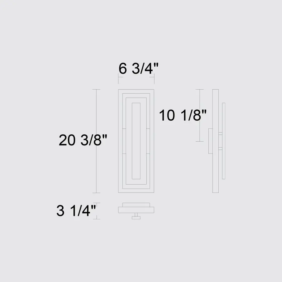 Striking Two-Tone LED Wall Sconce with Customizable Lighting - Image 11