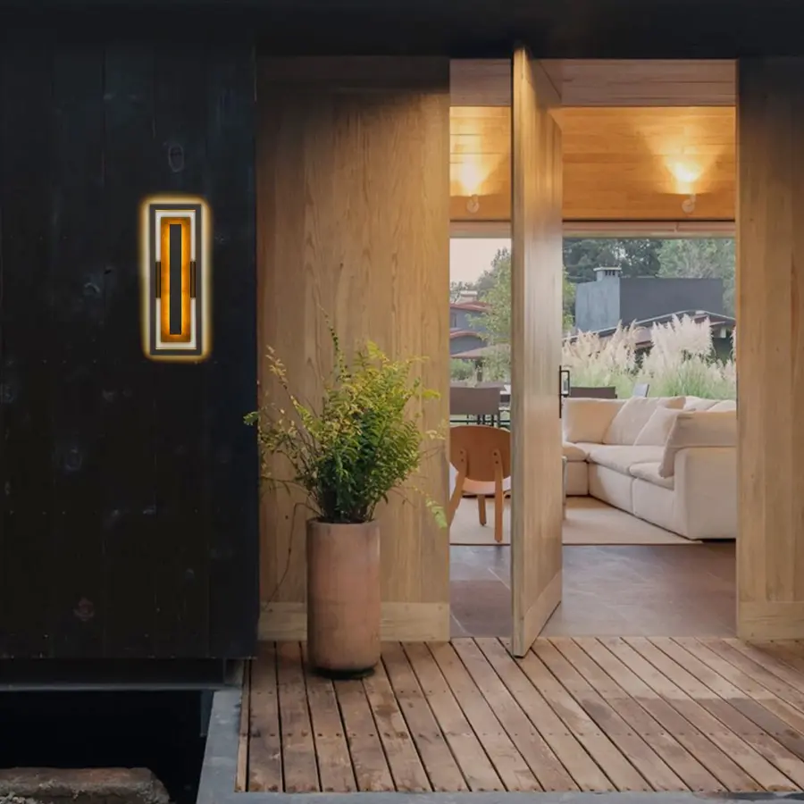 Striking Two-Tone LED Wall Sconce with Customizable Lighting - Image 3