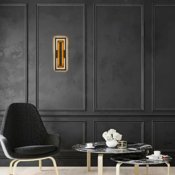 Striking Two-Tone LED Wall Sconce with Customizable Lighting - Image 5