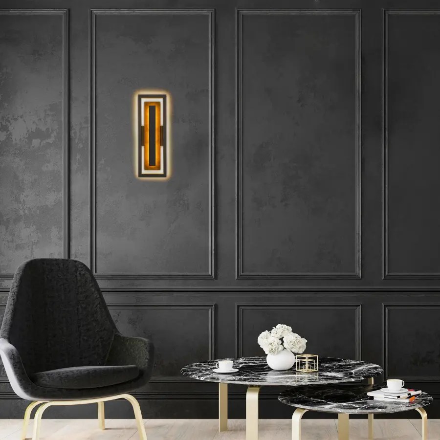 Striking Two-Tone LED Wall Sconce with Customizable Lighting - Image 5