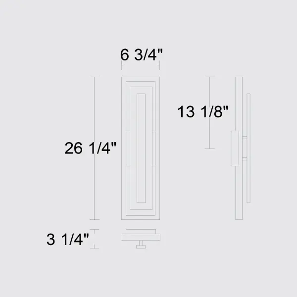 Striking Two-Tone LED Wall Sconce with Customizable Lighting - Image 12