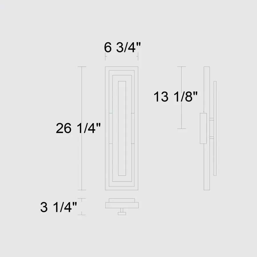 Striking Two-Tone LED Wall Sconce with Customizable Lighting - Image 12