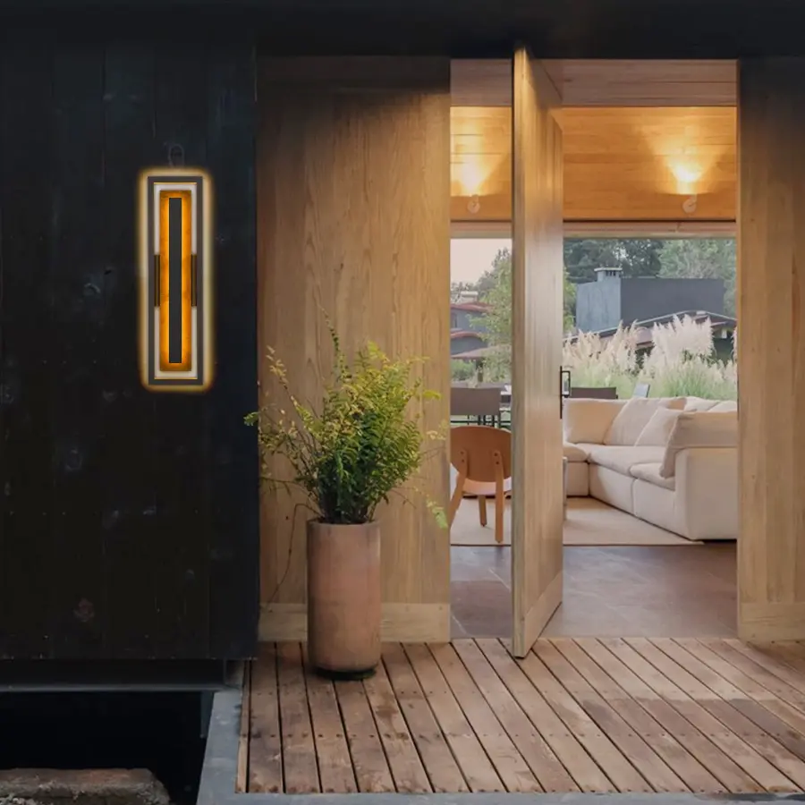 Striking Two-Tone LED Wall Sconce with Customizable Lighting - Image 3