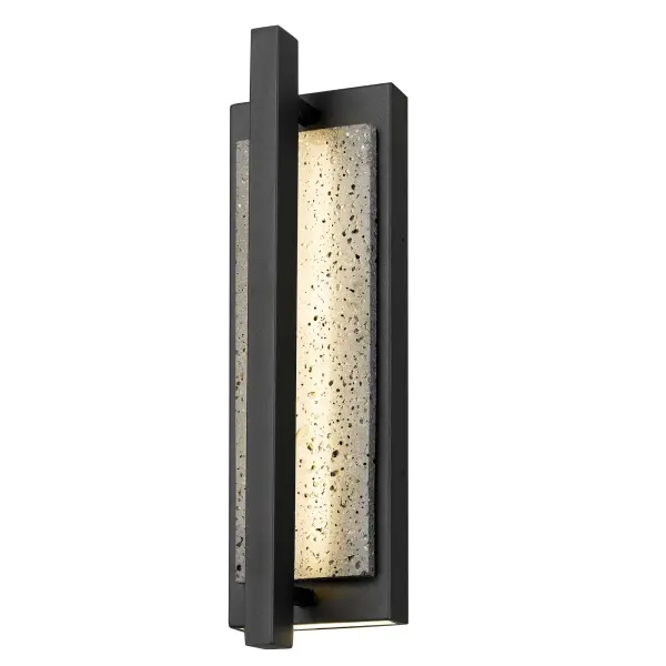 Sophisticated Natural Stone & Metal Outdoor Sconce with Smart Lighting - Image 1