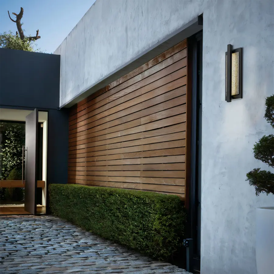 Sophisticated Natural Stone & Metal Outdoor Sconce with Smart Lighting - Image 3