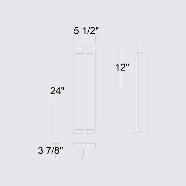 Dakota 24" Outdoor Wall Sconce - Image 10