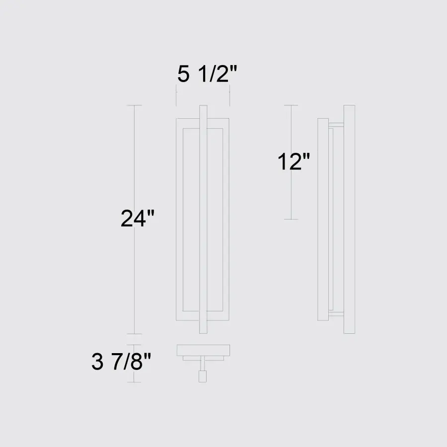 Dakota 24" Outdoor Wall Sconce - Image 10
