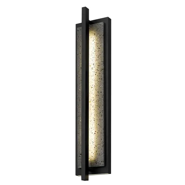 The Dakota 32" combines exquisite stained travertine with minimalist aluminum framing for dramatic curb appeal. Wet-rated durability meets customizable 3-CCT lighting and dimming for perfect outdoor ambiance.