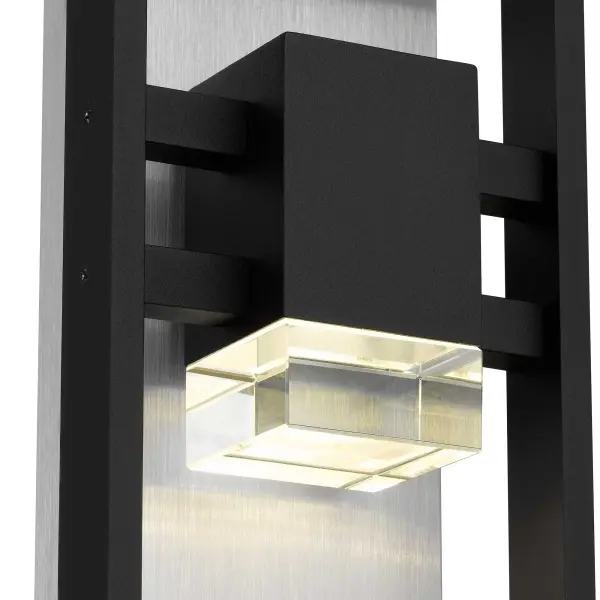 Bold Modern Sconce with Crystal Accents for Indoor & Outdoor Spaces - Image 4