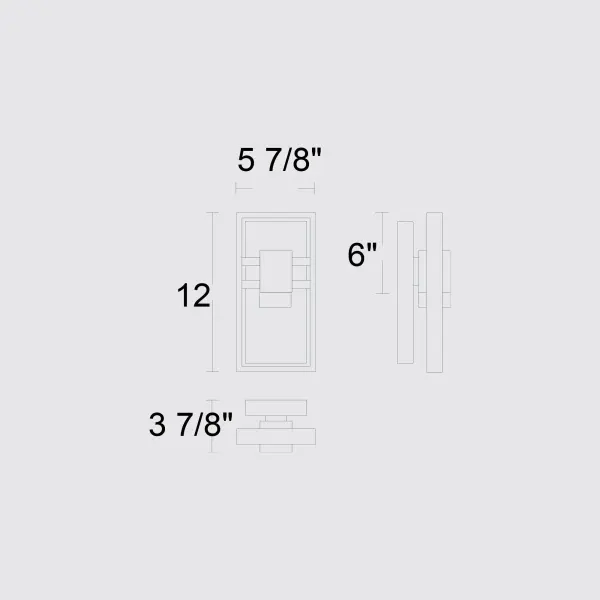 Bold Modern Sconce with Crystal Accents for Indoor & Outdoor Spaces - Image 7