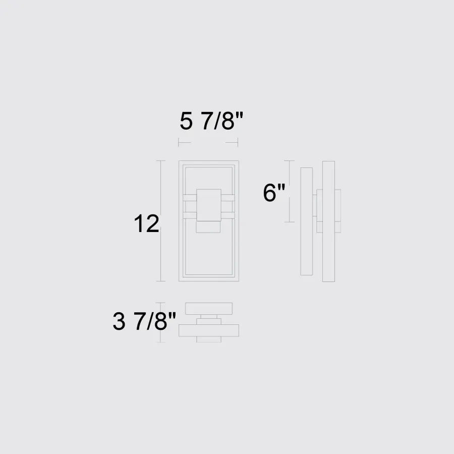 Bold Modern Sconce with Crystal Accents for Indoor & Outdoor Spaces - Image 7