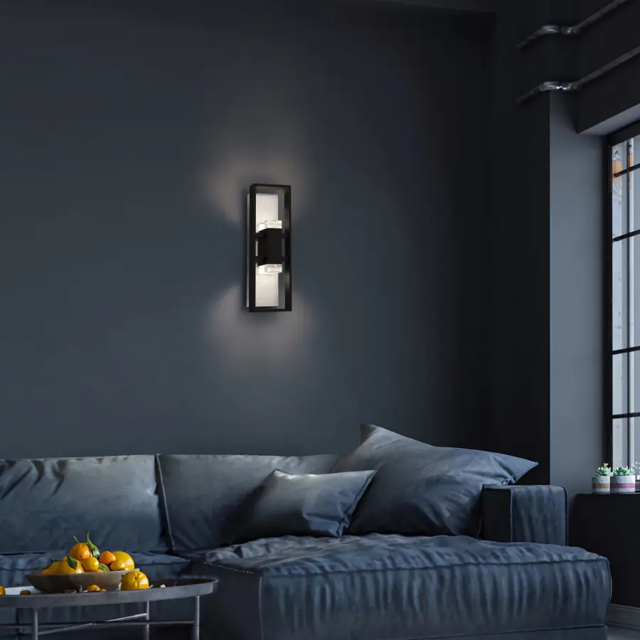 Striking Modern Outdoor Sconce with Crystal Accents and Smart Features - Image 4