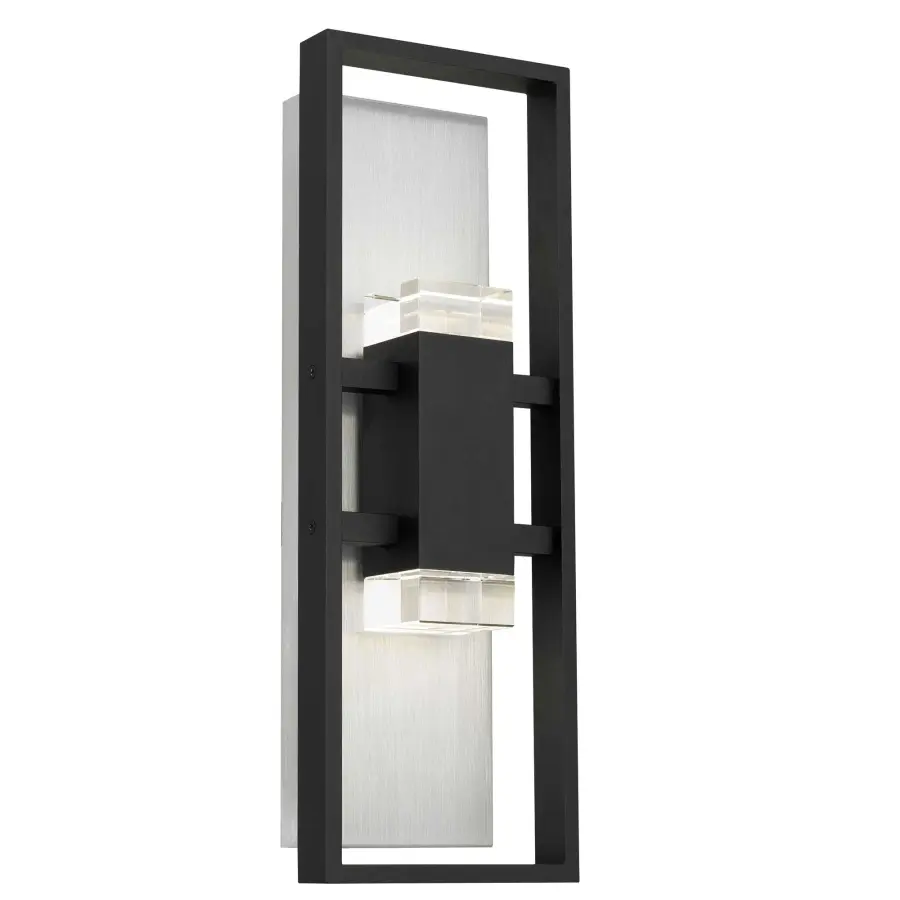 Sophisticated Outdoor Sconce with Crystal Accents and Smart Lighting - Image 1