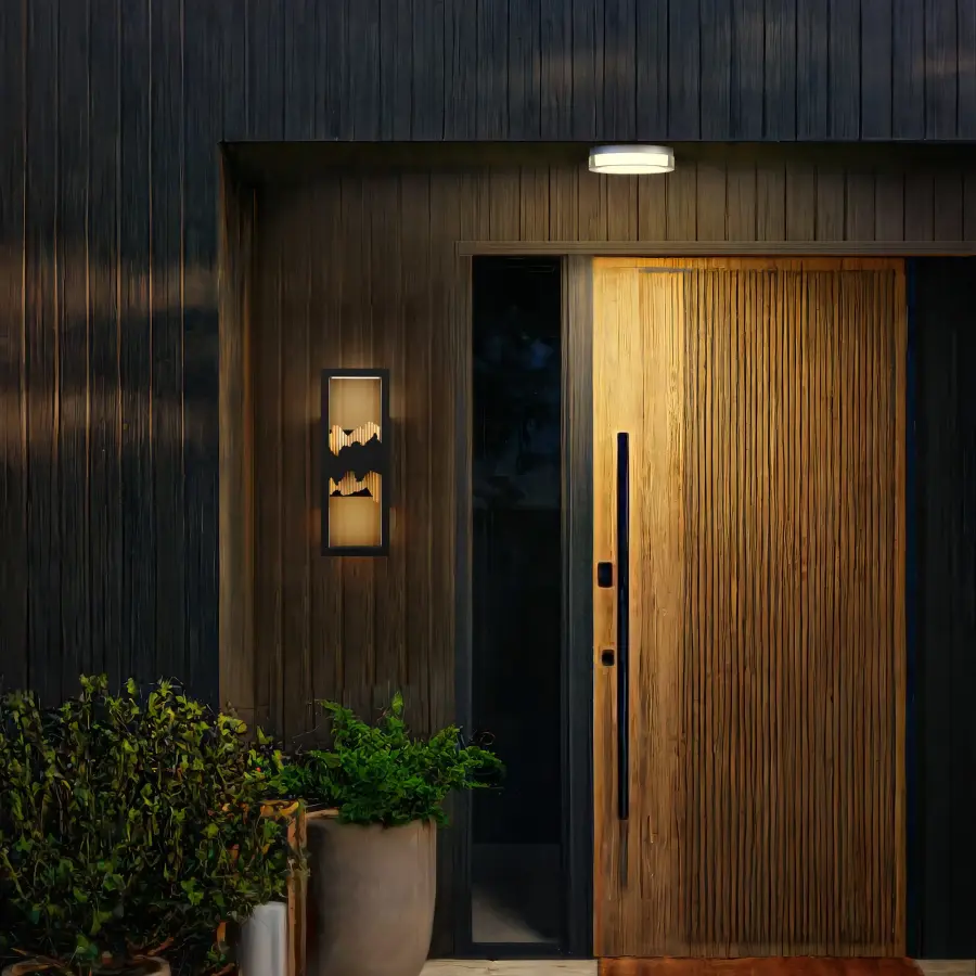 Modern Architectural Sconce with Sunrise-Inspired Design - Image 2