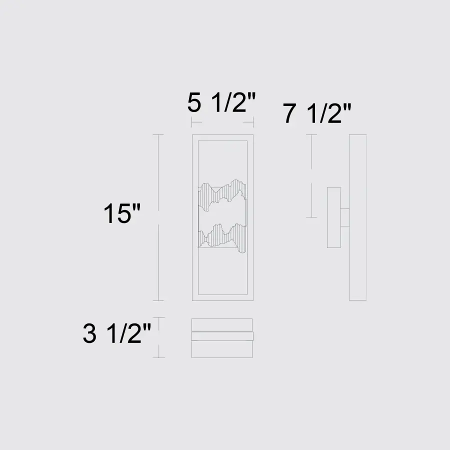 Modern Architectural Sconce with Sunrise-Inspired Design - Image 7