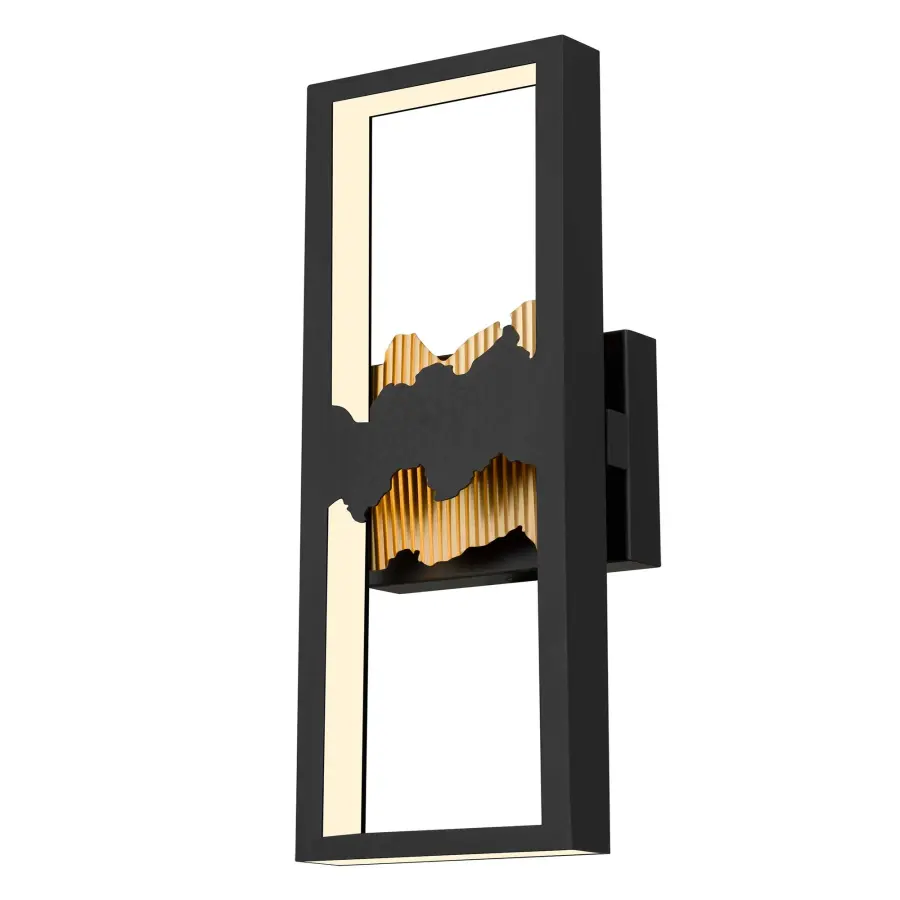 Modern Outdoor Sconce with Artistic Sunrise Design & Smart Features - Image 1