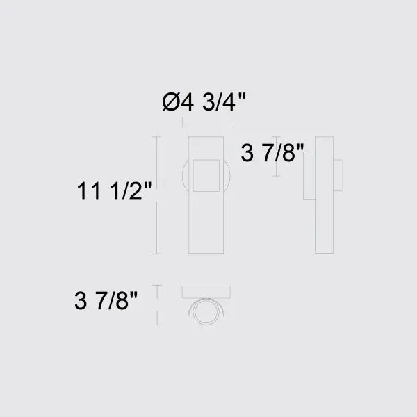 Hugo 11.5" LED Outdoor Wall Sconce - Image 7