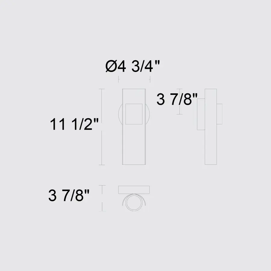Hugo 11.5" LED Outdoor Wall Sconce - Image 7