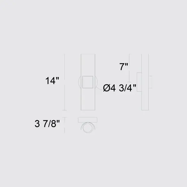 Hugo 14" Outdoor LED Wall Sconce - Image 7