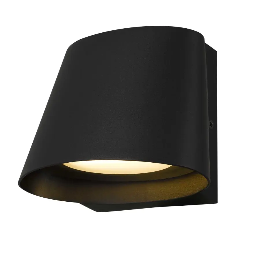 Elegant Curved LED Wall Sconce with Customizable Lighting - Image 1