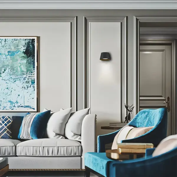 Elegant Curved LED Wall Sconce with Customizable Lighting - Image 5