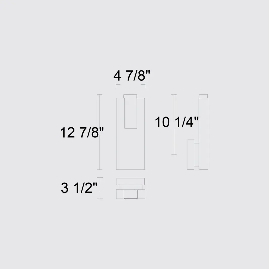 Elegant Architectural Wall Sconce with Dual Lighting & ADA Compliance - Image 8